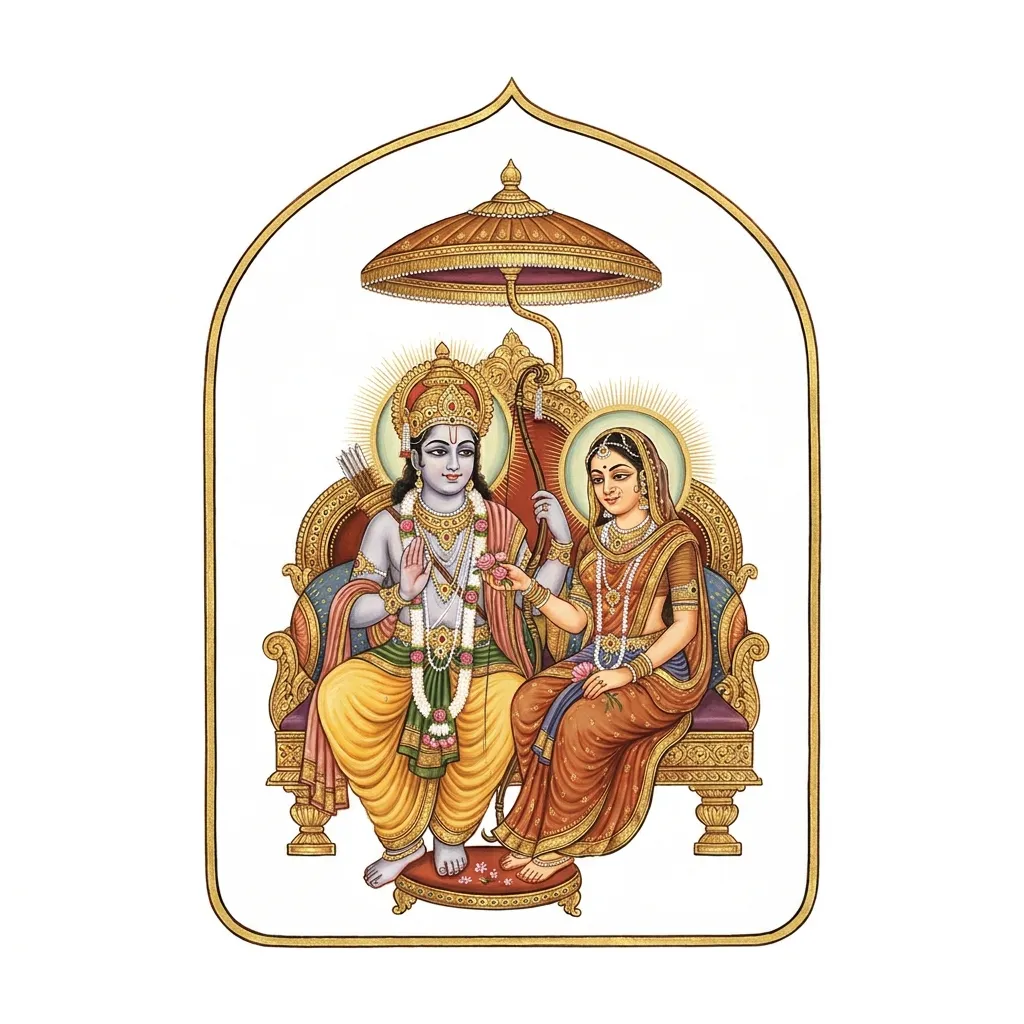 ભગવાન શ્રી રામ અને માતા સીતાનું ચિત્ર